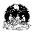 Sniper Campfire Sticker